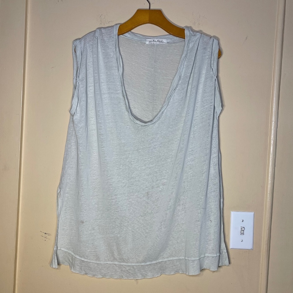 We The Free Light Gray Sleeveless Top